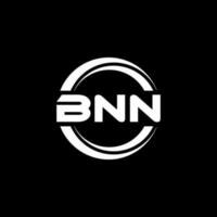 création de logo de lettre bnn en illustration. logo vectoriel, dessins de calligraphie pour logo, affiche, invitation, etc. vecteur