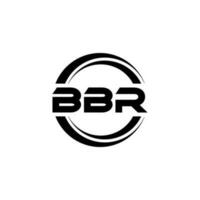 bbr lettre logo conception dans illustration. vecteur logo, calligraphie dessins pour logo, affiche, invitation, etc.