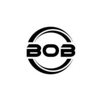 bob lettre logo conception dans illustration. vecteur logo, calligraphie dessins pour logo, affiche, invitation, etc.