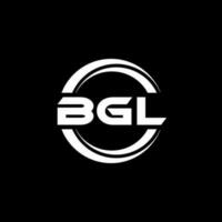 création de logo de lettre bgl en illustration. logo vectoriel, dessins de calligraphie pour logo, affiche, invitation, etc. vecteur