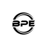 bpe lettre logo conception dans illustration. vecteur logo, calligraphie dessins pour logo, affiche, invitation, etc.