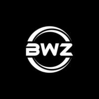 bwz lettre logo conception dans illustration. vecteur logo, calligraphie dessins pour logo, affiche, invitation, etc.