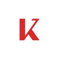 modèle vectoriel de logo de lettre k, création de logo initial de lettre k créative