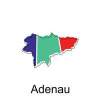 adenau map.vector carte de le Allemagne pays. les frontières de pour votre infographie. vecteur illustration. conception modèle