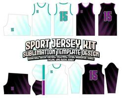 doux vert et violet rayures pente Jersey conception tenue de sport Contexte vecteur