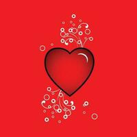 icône d'amour de coeur - symbole de coeur, jour de valentine - illustration de romance d'isolement vecteur