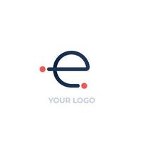 logo vectoriel, conception de lettre e vecteur