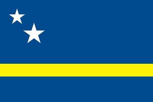 Curaçao officiellement drapeau vecteur