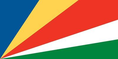 drapeau seychelles officiellement vecteur