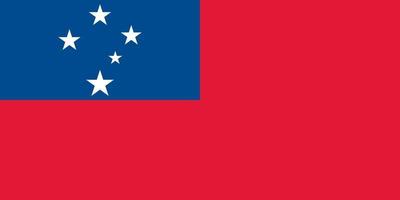 drapeau samoa officiellement vecteur