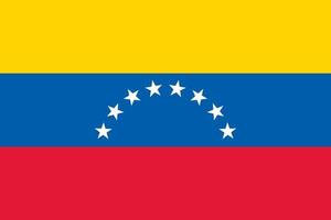 drapeau officiel du venezuela vecteur