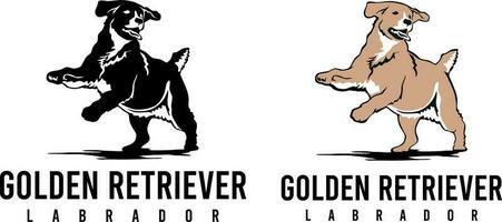 chien Labrador conception logo vecteur