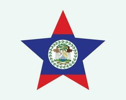 Belize étoile drapeau vecteur