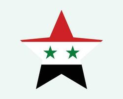 Syrie étoile drapeau vecteur