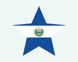 el Salvador étoile drapeau vecteur