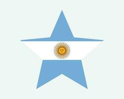 Argentine étoile drapeau vecteur