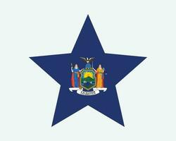Nouveau york Etats-Unis étoile drapeau vecteur