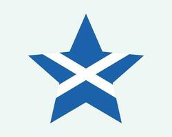 Écosse étoile drapeau vecteur