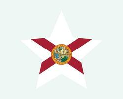 Floride Etats-Unis étoile drapeau vecteur
