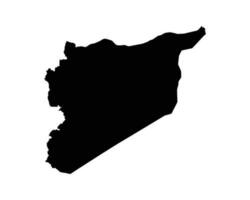 Syrie pays carte vecteur