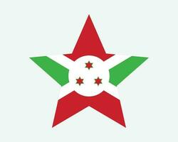 burundi étoile drapeau vecteur