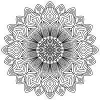 fleur mandala. ancien décoratif éléments. Oriental modèle, vecteur illustration. Islam,