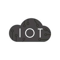 l'Internet des choses logo. iot concept. vecteur. vecteur