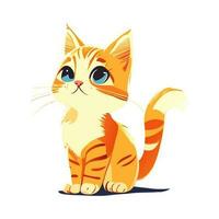 mignonne chaton. vecteur Couleur illustration.