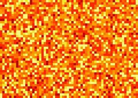 abstrait Contexte avec pixel modèle dans brillant Orange et Jaune couleurs vecteur