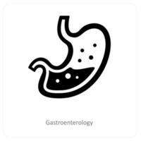 gastro-entérologie et estomac icône concept vecteur