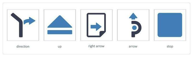 direction, en haut, droite La Flèche vecteur