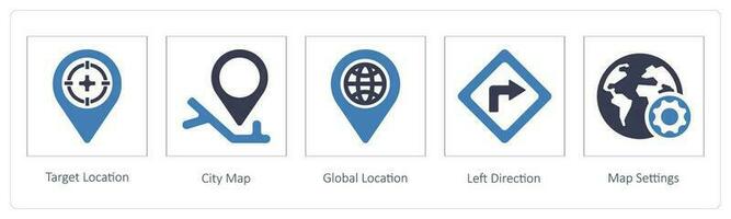 carte information, emplacement vecteur