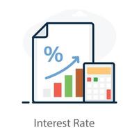 conception de taux d'intérêt vecteur