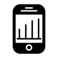 icône de vecteur d'analyse mobile