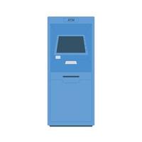 conception plate de guichet automatique de terminal de paiement atm vecteur
