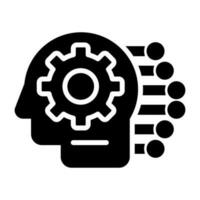 icône de vecteur d'apprentissage automatique