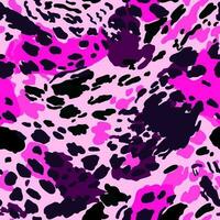 sauvage africain chats camouflage Contexte. Créatif animal fourrure fond d'écran. abstrait texturé léopard peau sans couture modèle. vecteur