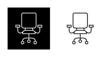 icône de vecteur de chaise de bureau
