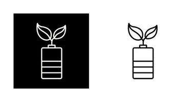 icône de vecteur de batterie écologique
