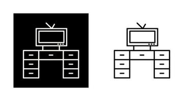 téléviseur avec icône vectorielle vecteur