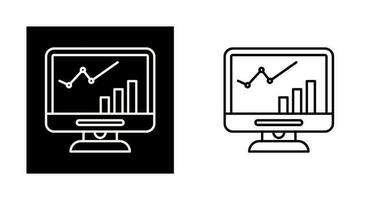 icône de vecteur de croissance lcd