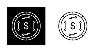 icône de vecteur de monnaie numérique