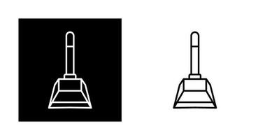 icône de vecteur de pelle à poussière