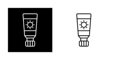 icône de vecteur de crème solaire