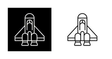 icône de vecteur de vaisseau spatial