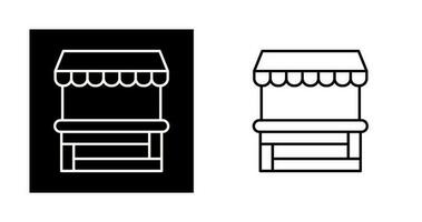 icône de vecteur de stand de nourriture