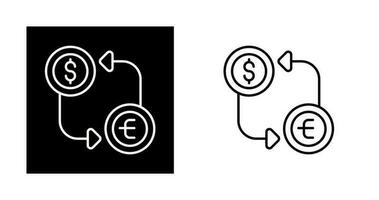 icône de vecteur de change de devises