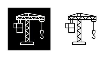 icône de vecteur de levage de grue