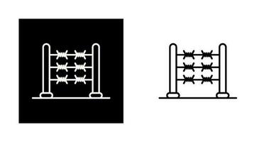 icône de vecteur de fil de fer barbelé