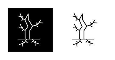 icône de vecteur d'arbre mort